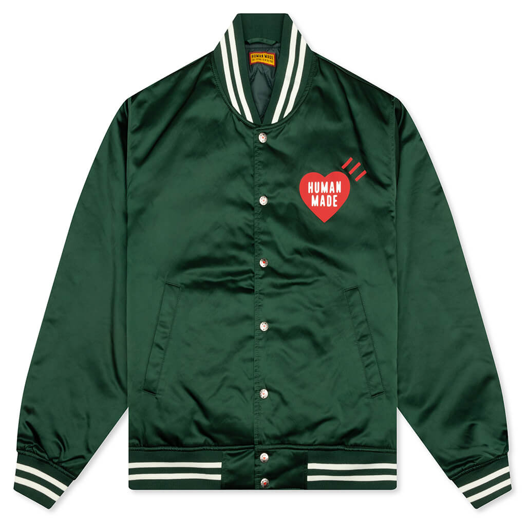 Nylon Stadium Jacket - Green – Feature