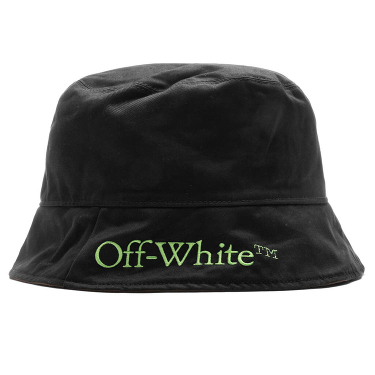 Off White by Virgil Abloh Reversible Bucket Hat OW Allover Reversible Bucket Hat - Camel/Black – Feature main image 3