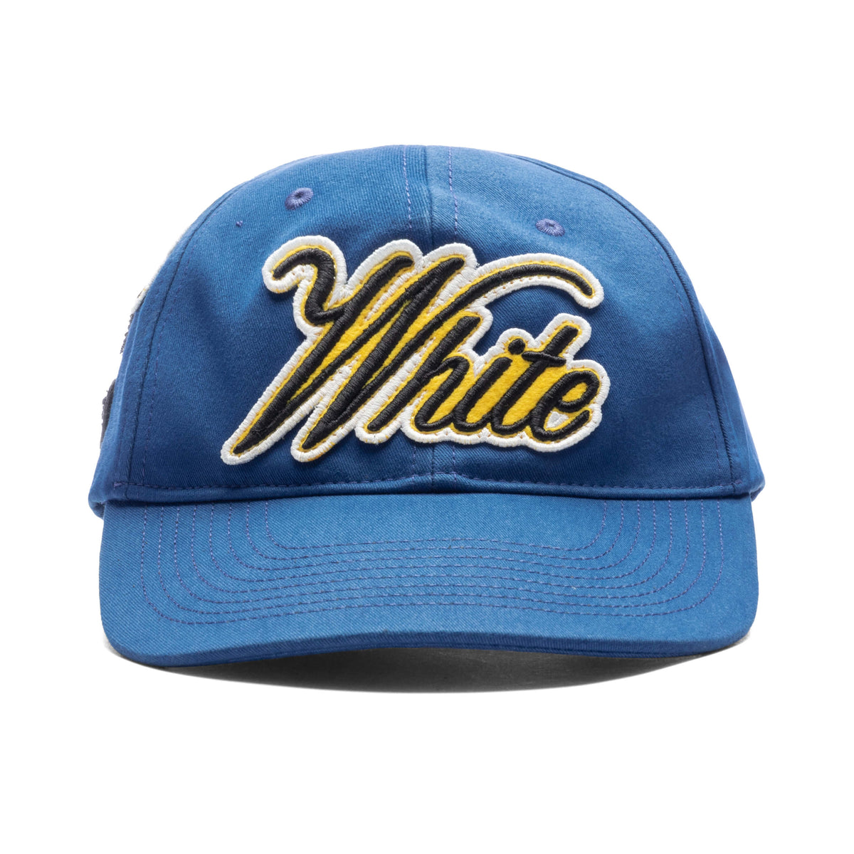 Off White c/o Virgil Abloh World Varsity Baseball Cap - Blue  display picture 2