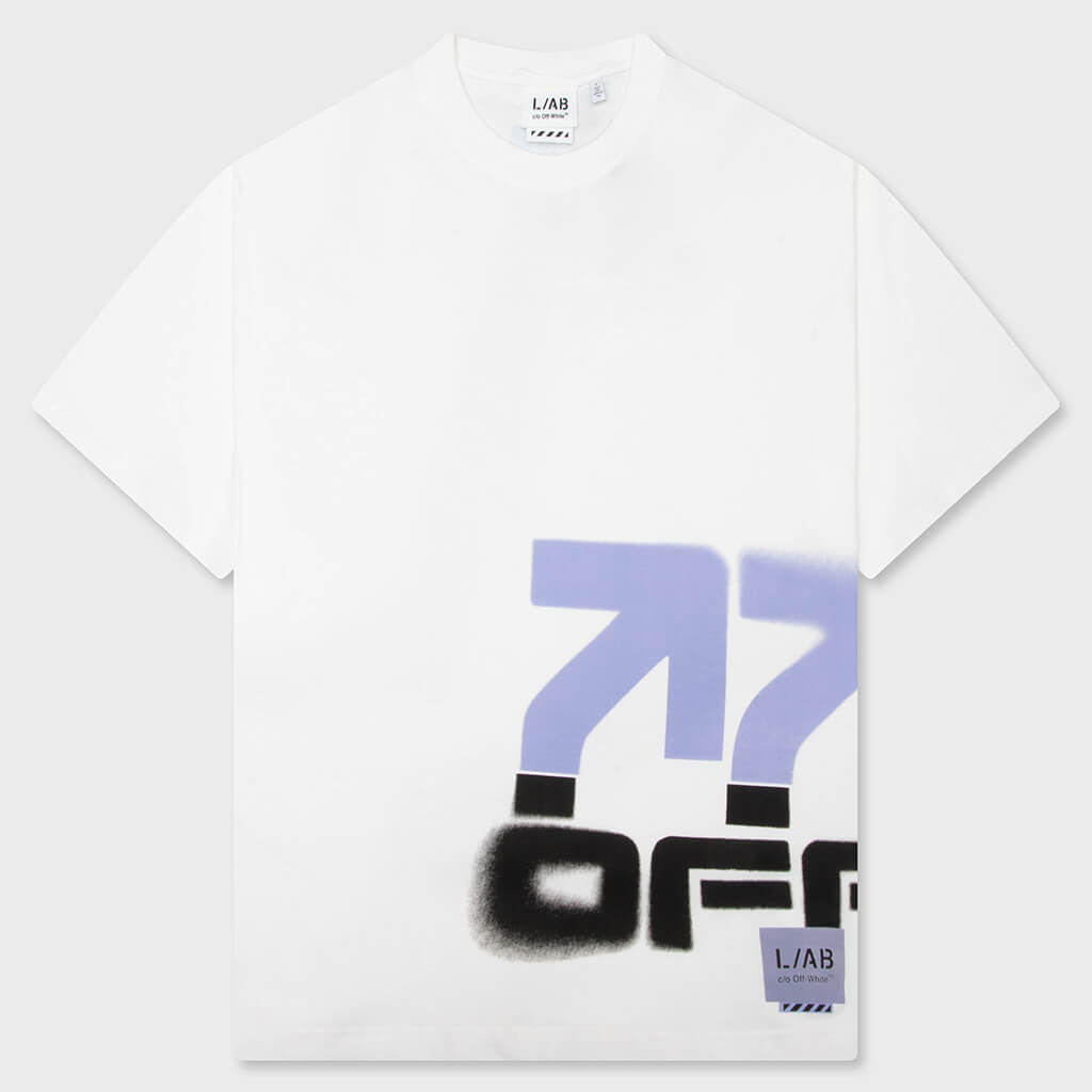 Off Stacked S/S Tee - White