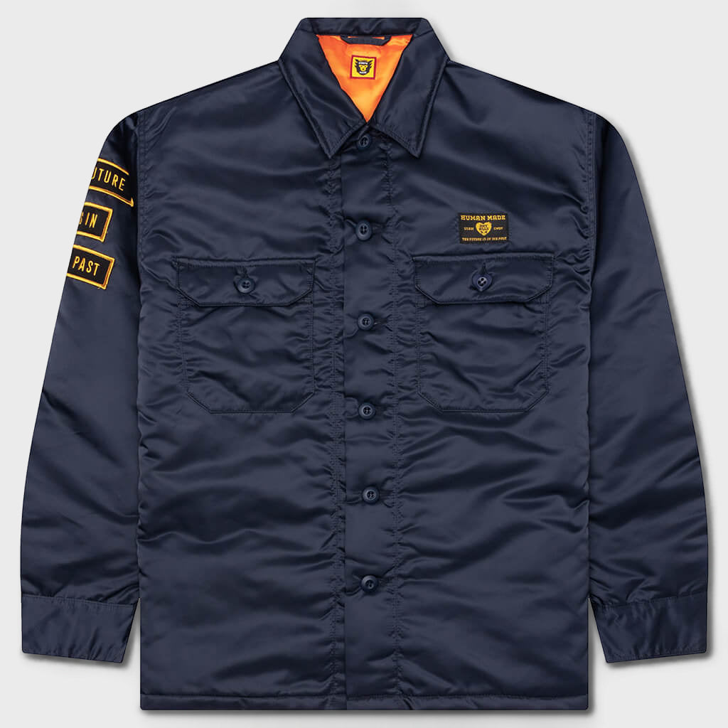 Padded CPO Shirt - Navy