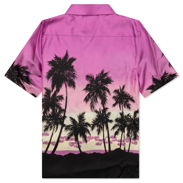 Pink Sunset Bowling Shirt - Purple/Blue – Feature