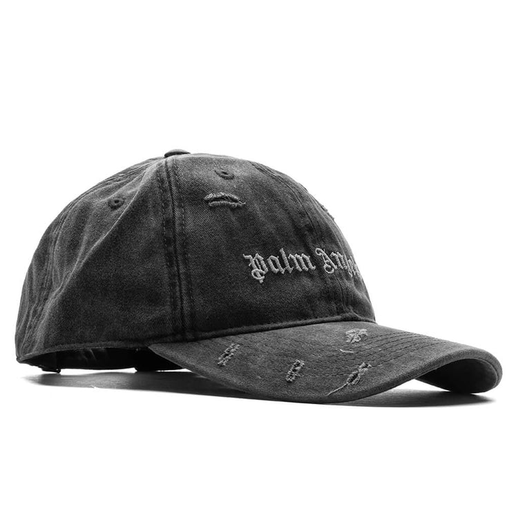 Ripped Logo Cap - Grey – Feature