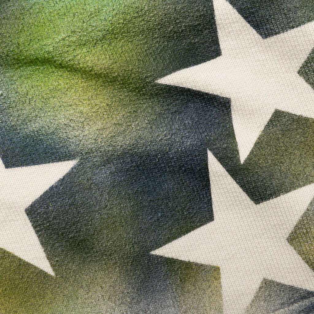 Sprayed Stars Sprayed Stars Vintage Sweat Shorts - White/Multi – Feature