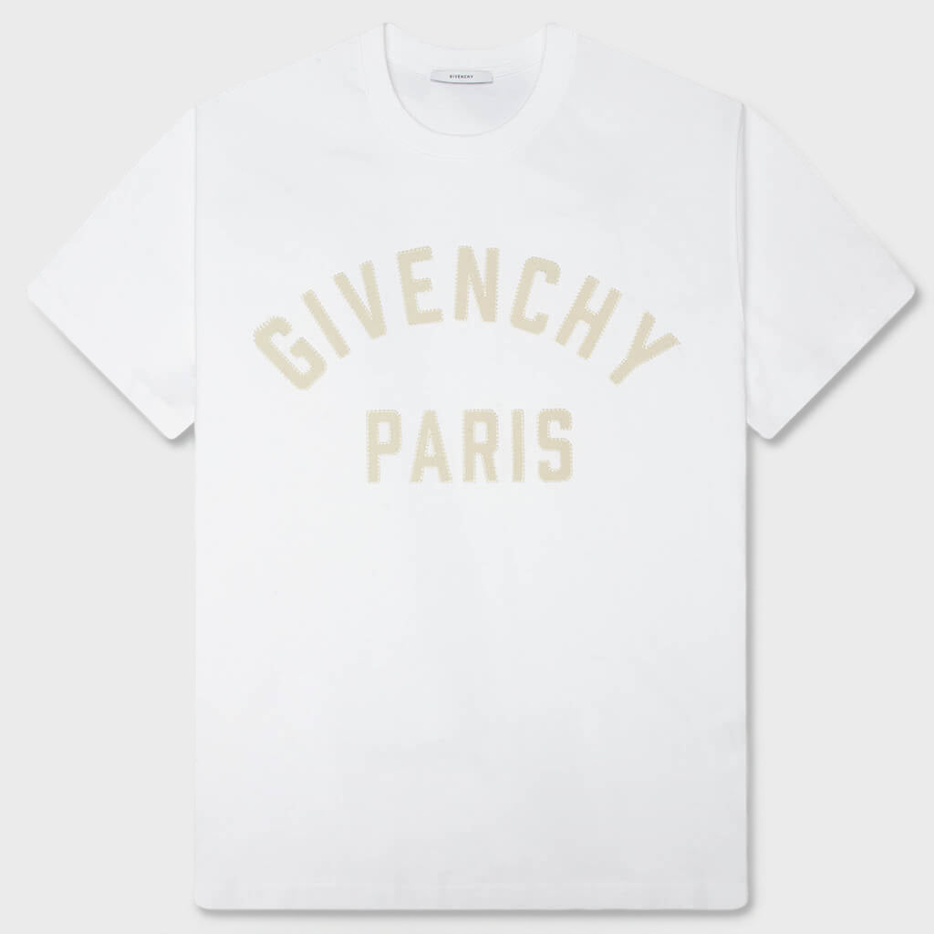 Patch Silk T-Shirt - White