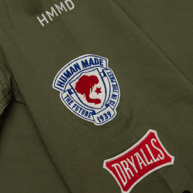 Patched Military Shirt - Olive Drab – Feature