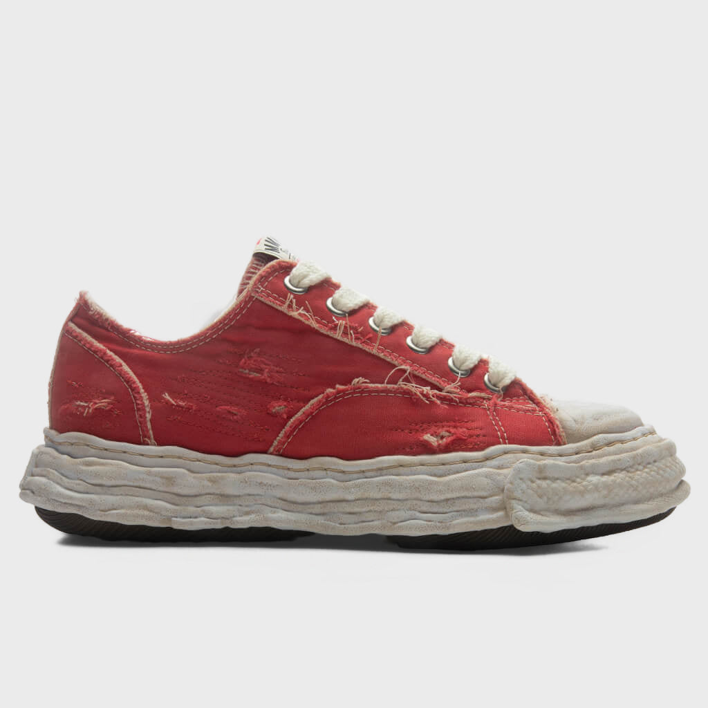 Peterson 23 Low OG Sole Ripped Over Dyed Canvas - Red