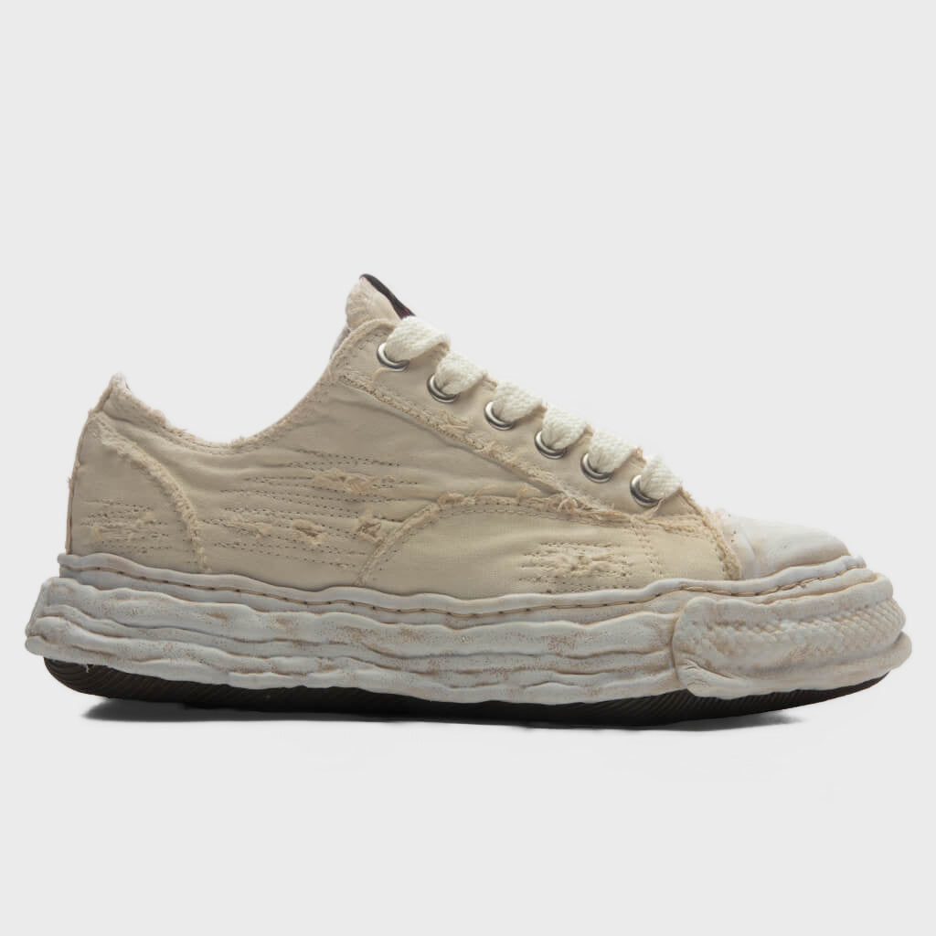 Peterson 23 Low OG Sole Ripped Over Dyed Canvas - White