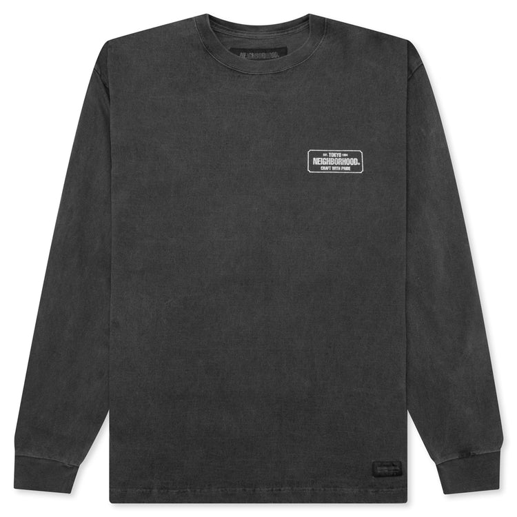 Pigment Dyed Crewneck L/S - Black – Feature