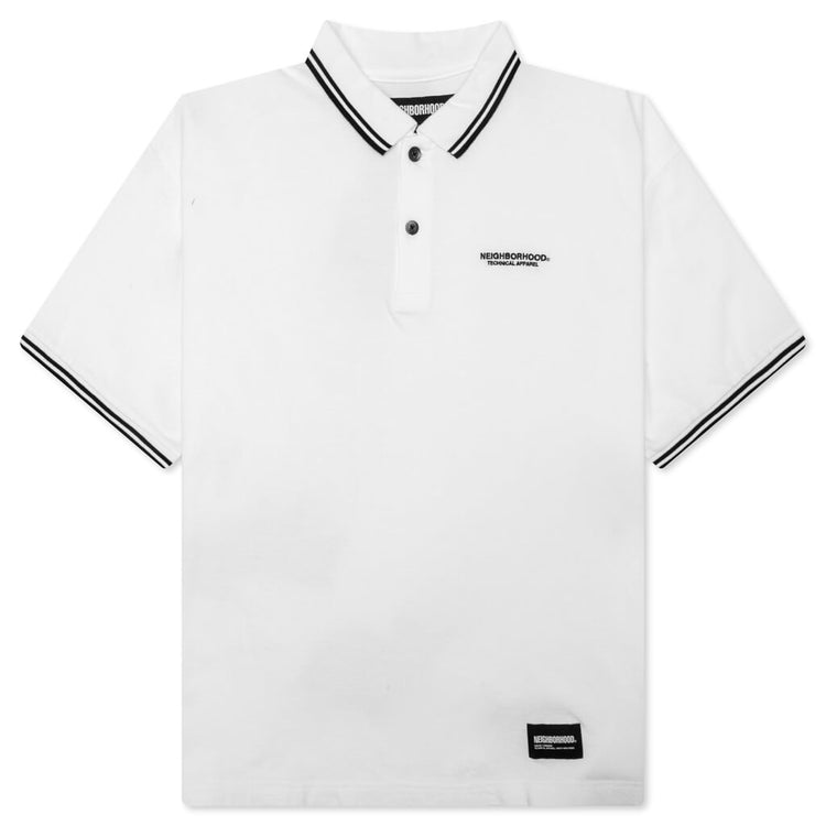 Pique Line S/S Polo Shirt - White – Feature