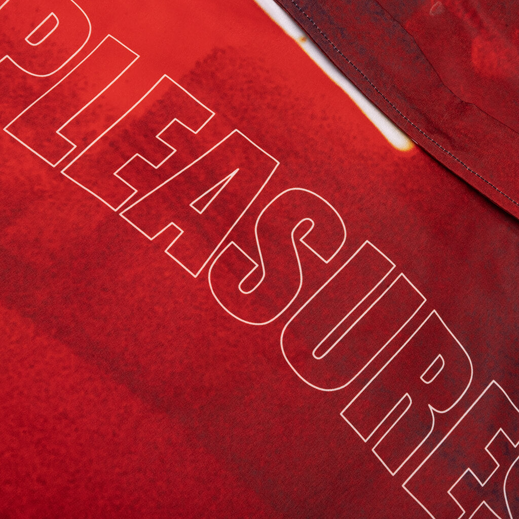 Pleasures x Boiler Room Venue Button Up - Red – Feature