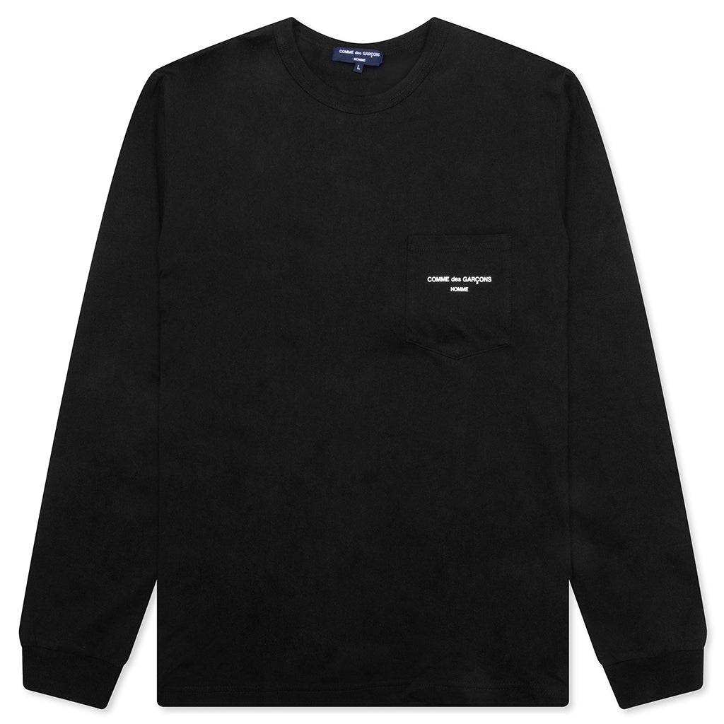 Pocket Logo L/S T-Shirt - Black – Feature