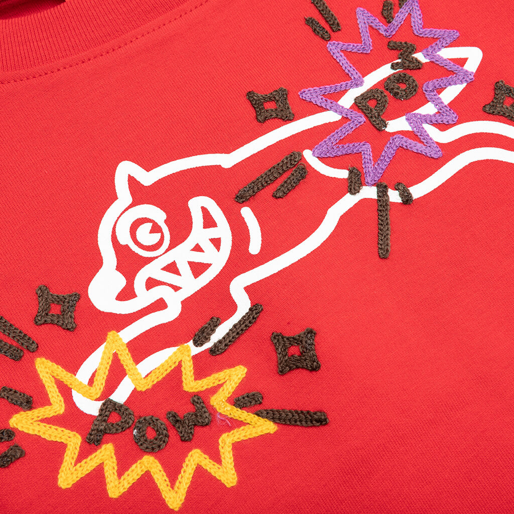 Kids Pop S/S Tee - Racing Red – Feature
