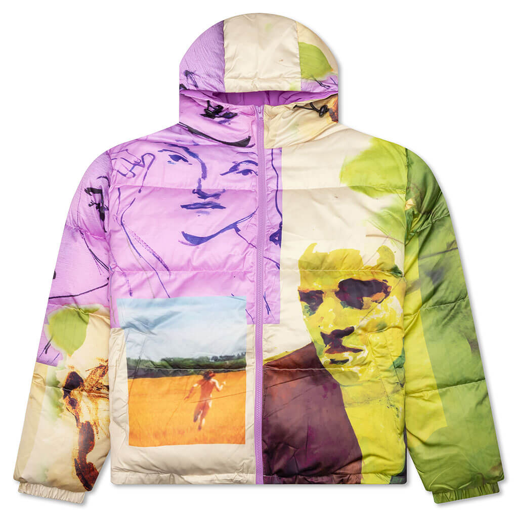 Printed Shiny Puffer - Multi – Feature