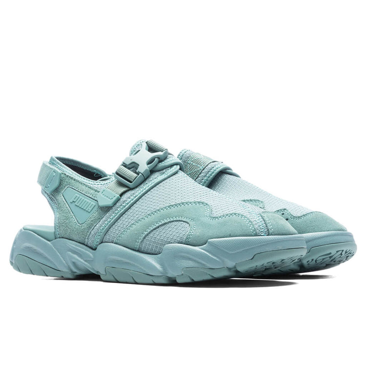 Puma Mens Size 11 TS-01 Tonal Adriatic Sandals Aqua Teal Backstrap Sneaker Shoes TS-01 Tonal - Adriatic//Black – Feature main image 2