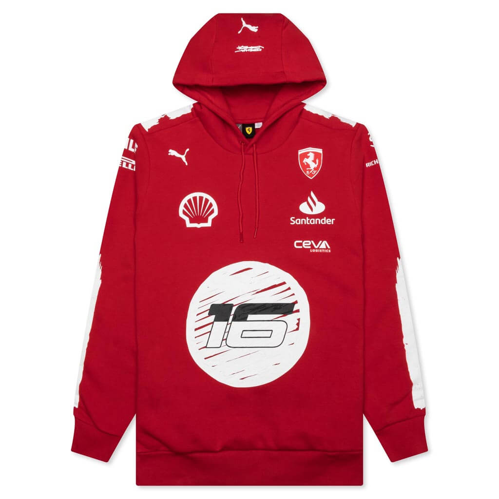 Puma x Joshua Vides for Scuderia Ferrari Replica Hoodie - Rosso Corsa ...