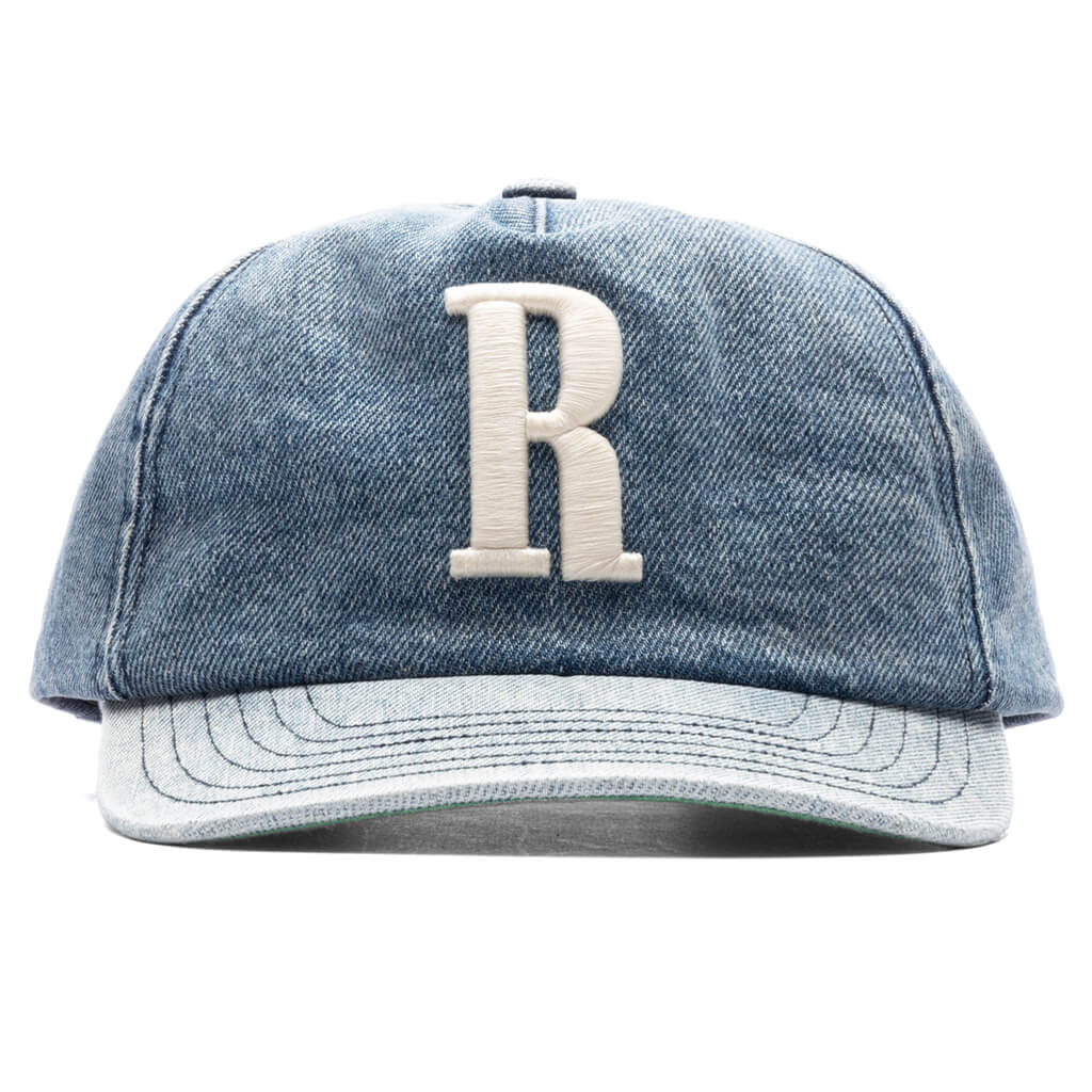 Hat With R R Logo Light Denim Hat - Blue – Feature