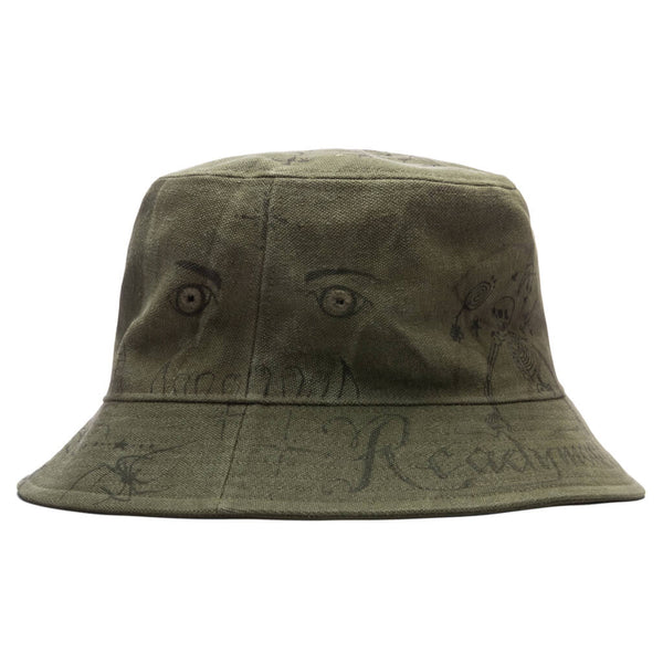 Readymade x Dr. Woo Tattoo Bucket Hat - Green – Feature