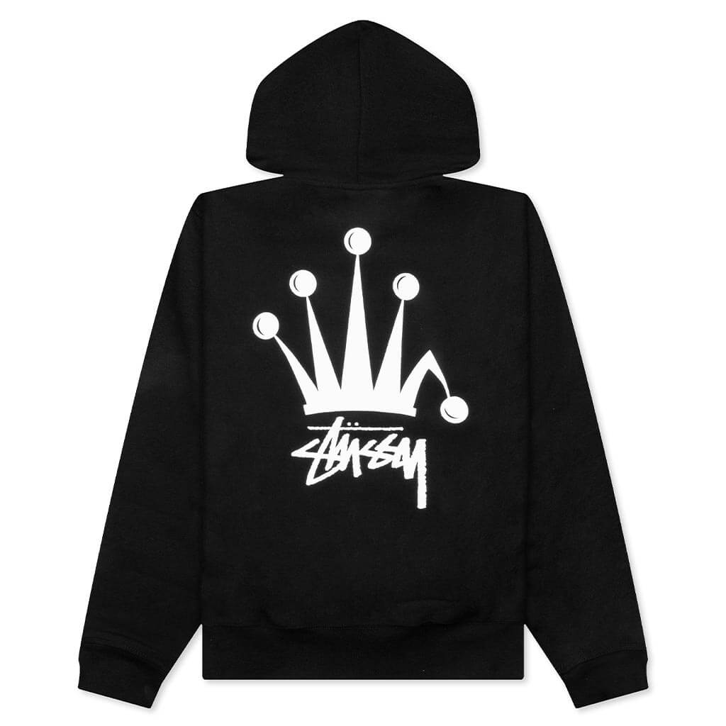 Regal-Crown-Zip-Hoodie---Black