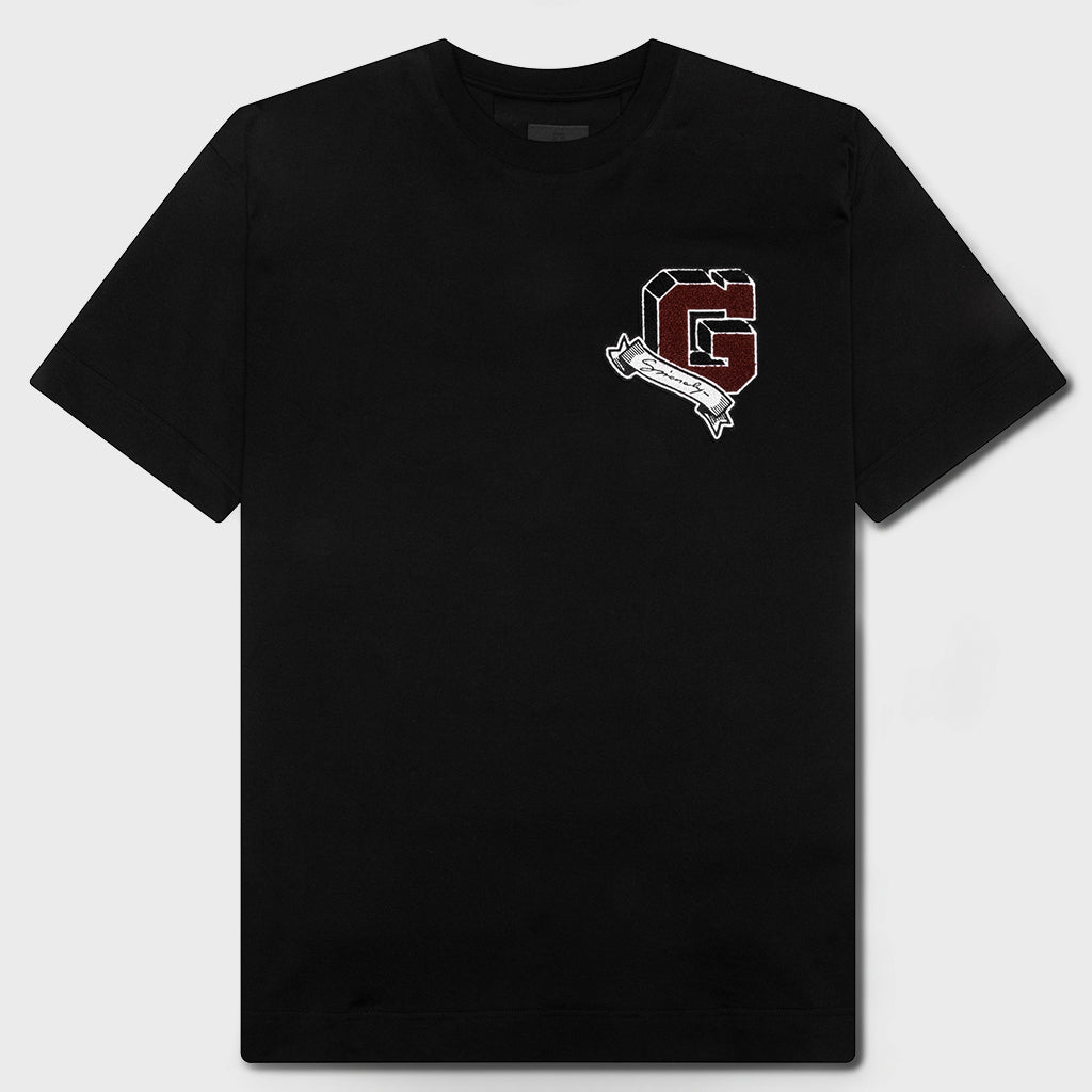 College T-Shirt - Black