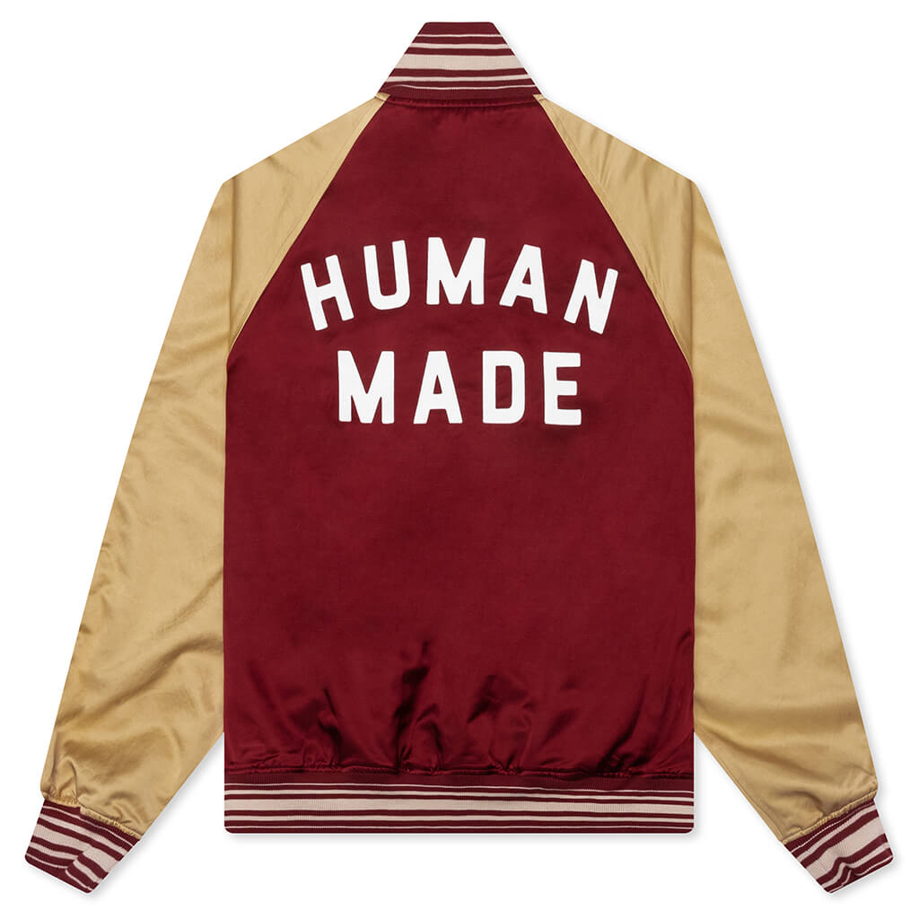 Reversible Satin Jacket - Burgundy – Feature