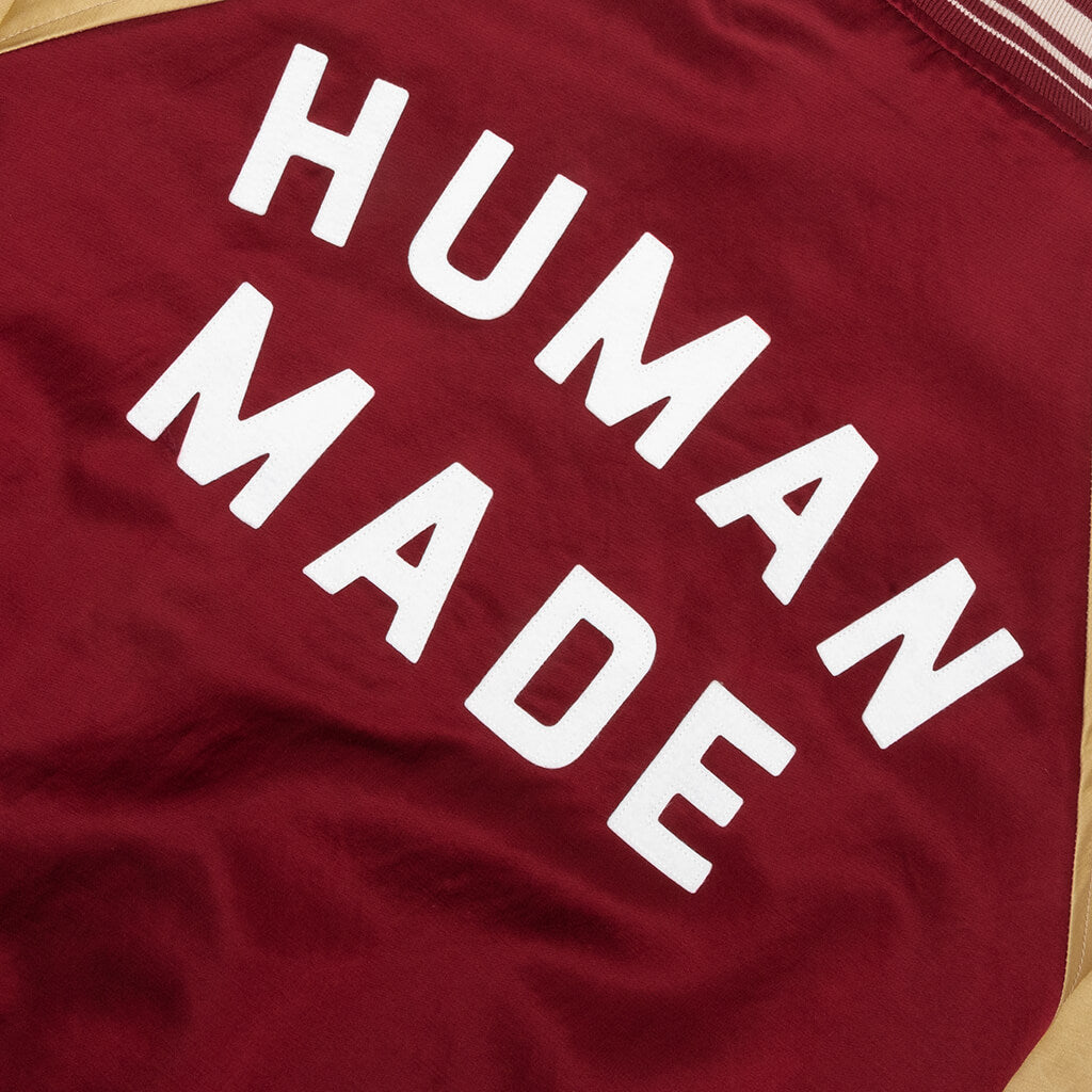 Reversible Satin Jacket - Burgundy – Feature