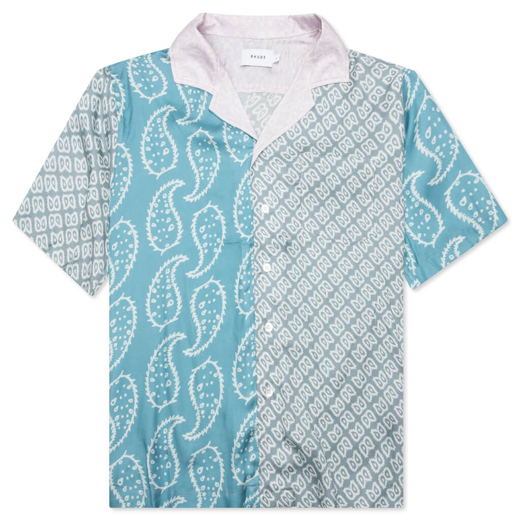 Multi Paisley Button Down - Green/Blue – Feature