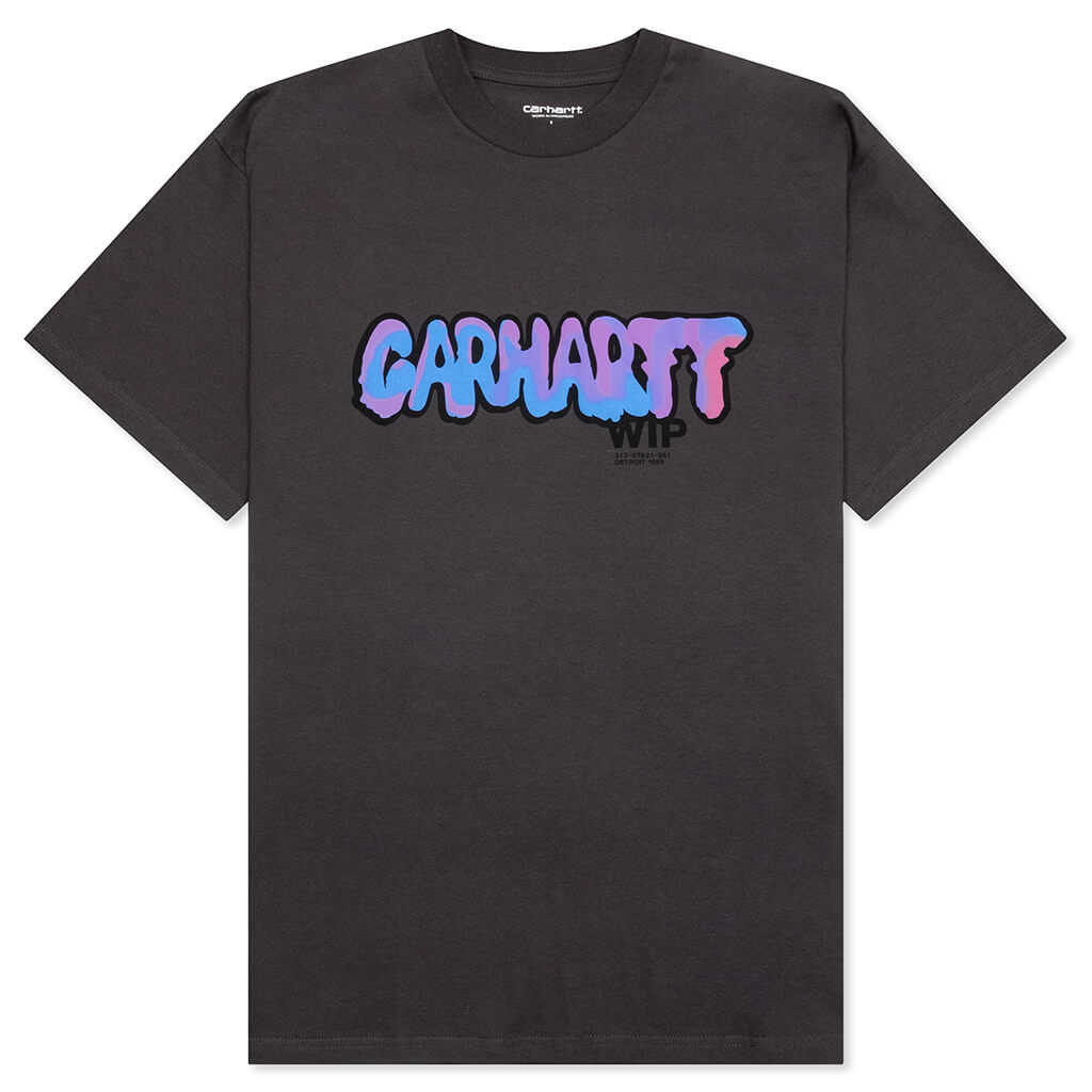 S/S Drip T-Shirt - Charcoal – Feature