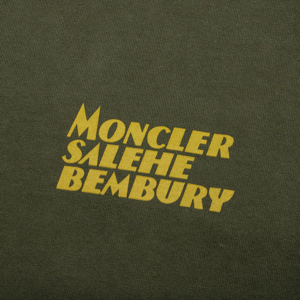 Moncler Logo Detail Cotton Jersey T-Shirt Olive Green