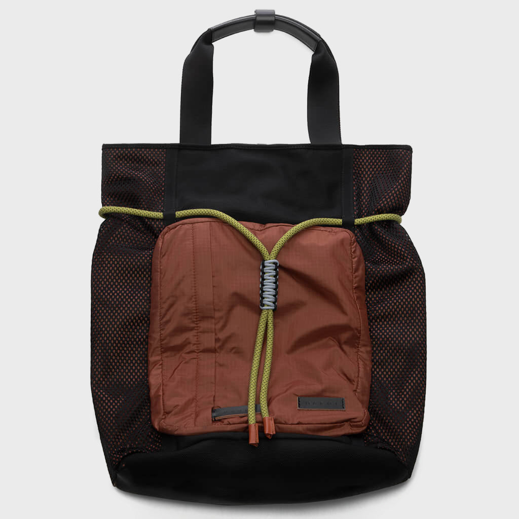 Shopping Bag - Rust/Black