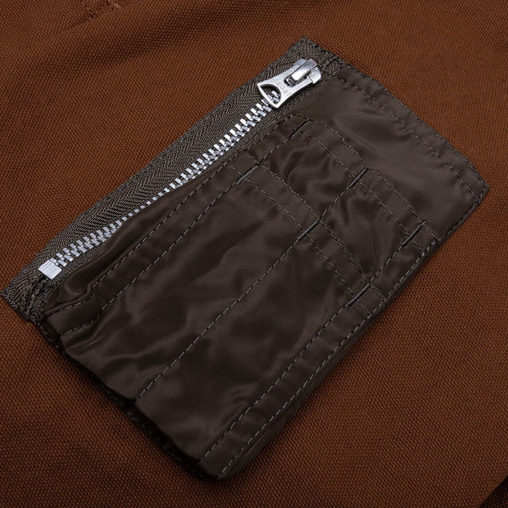 Sacai x Carhartt WIP Washed Duck Hooded Blouson - Dark Beige – Feature