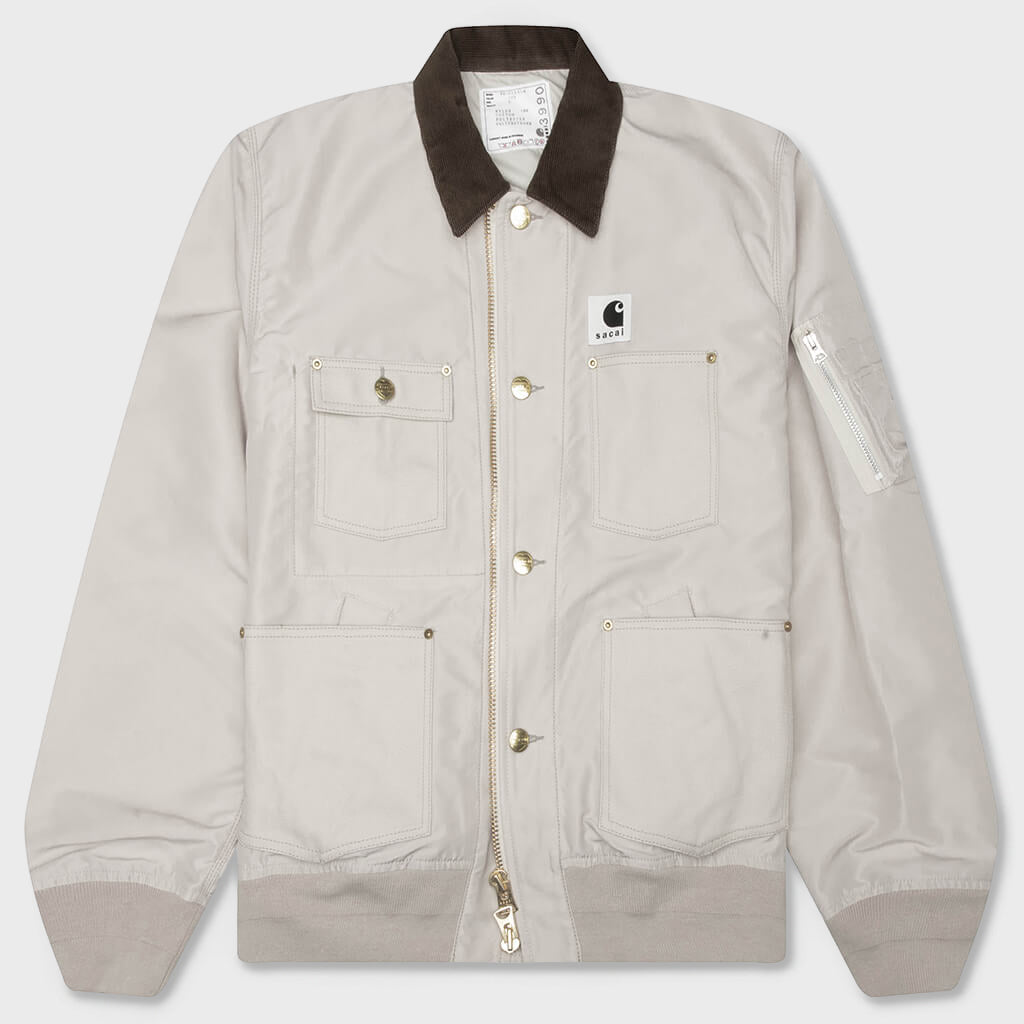 Nylon Twill Duck Blouson - Ivory
