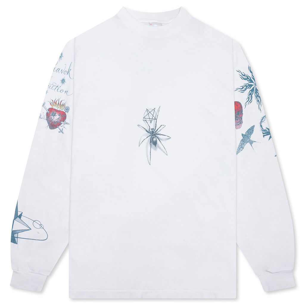 Saint M6 x Dr. Woo Tattoo L/S Tee - White – Feature