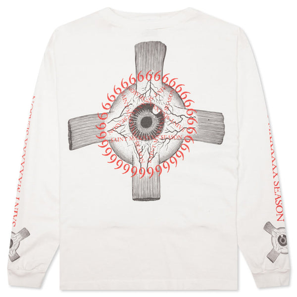 SAINT MICHAEL 23SS LS TEE/EYEBALL L-