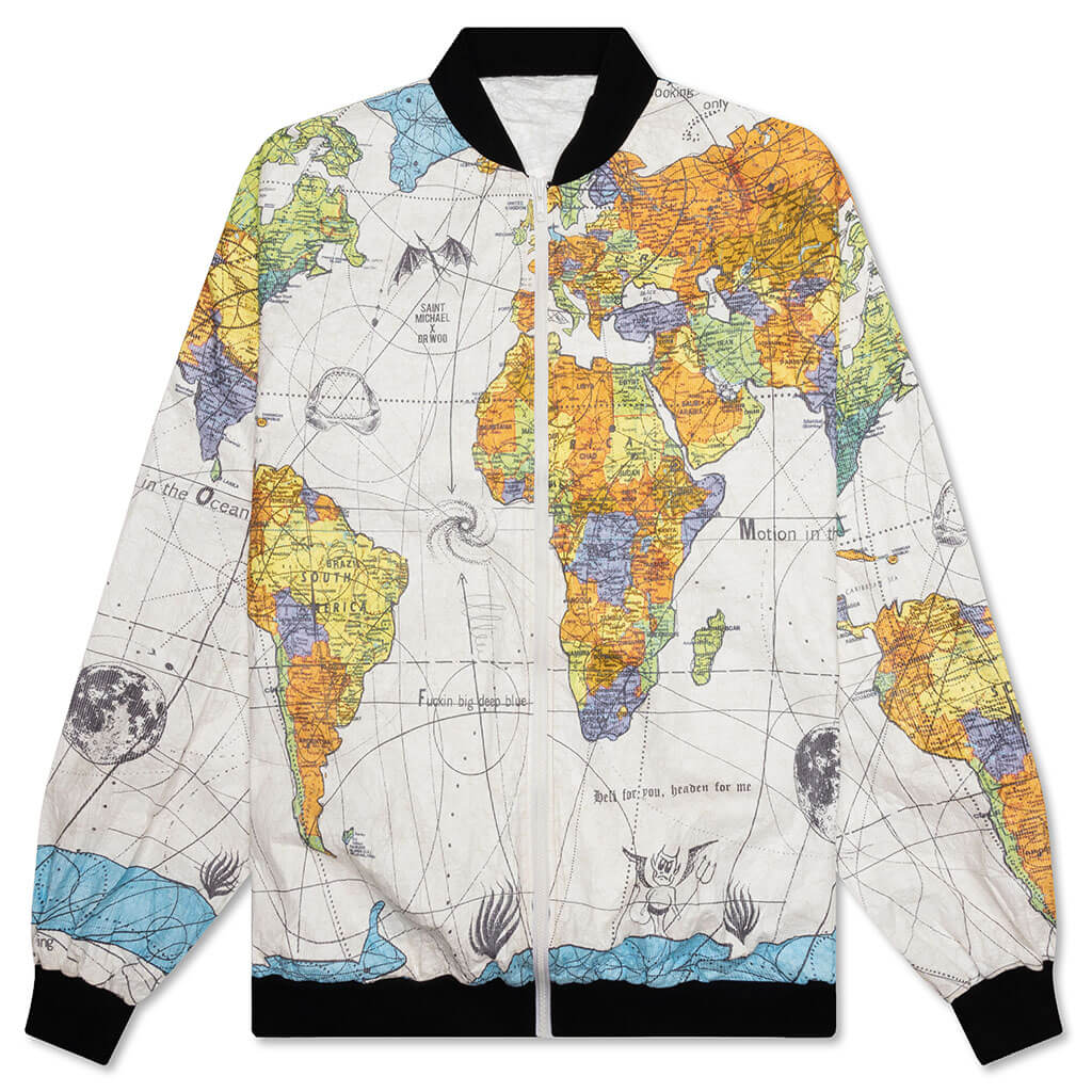 Saint Michael x Dr. Woo World Map Jacket - White – Feature