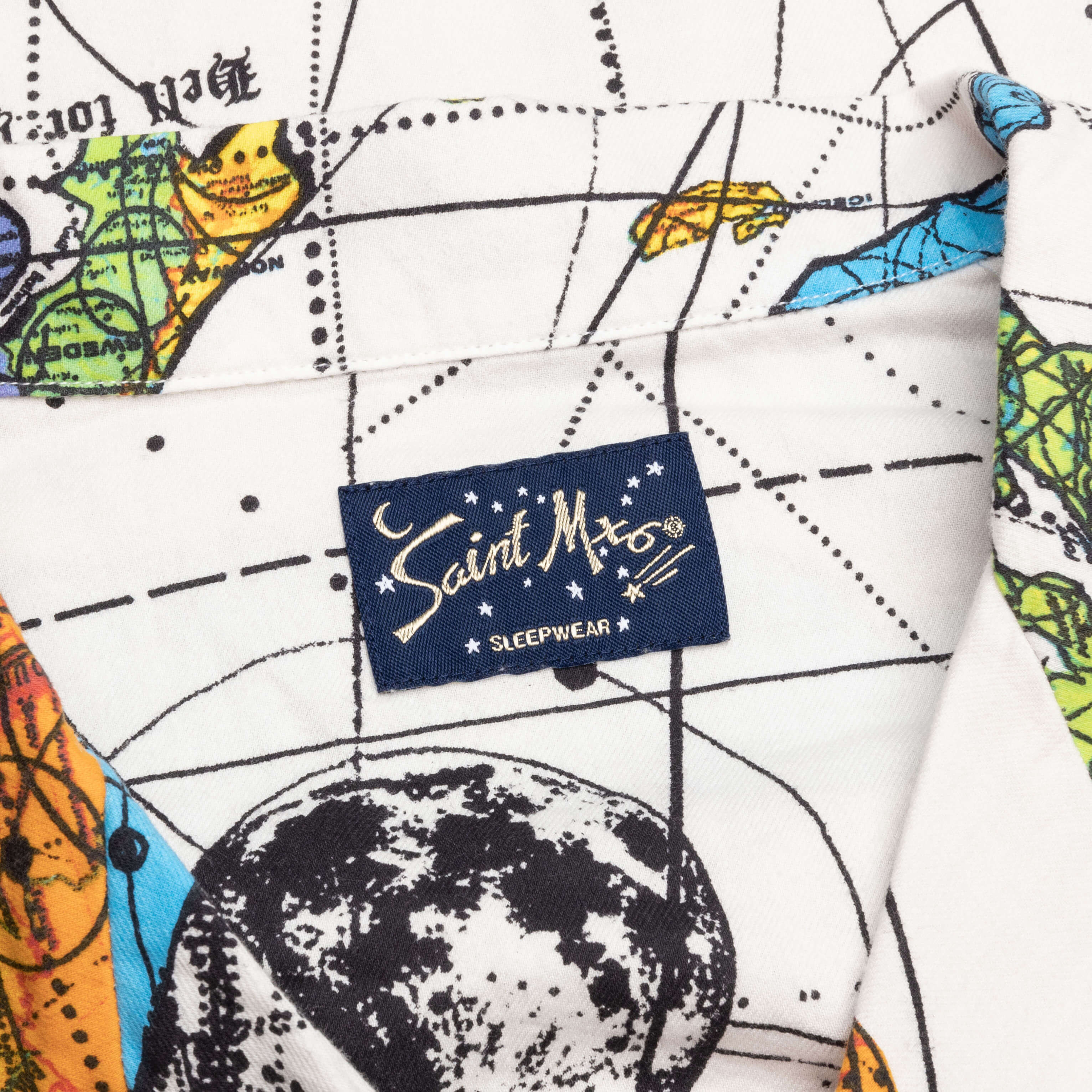 Saint-Michael-World-Map-Pajama