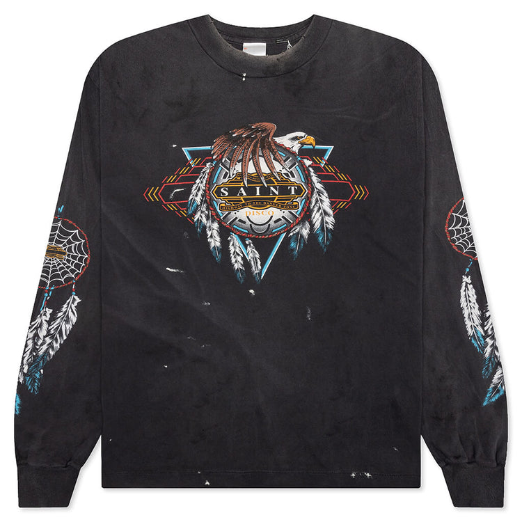 Saint Michael X Teflon Disco Mx6 Saint Disco L/S Tee - Black – Feature