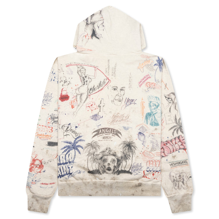 Saint Michael x Born X Raised LA Hoodie - Grey – Feature 