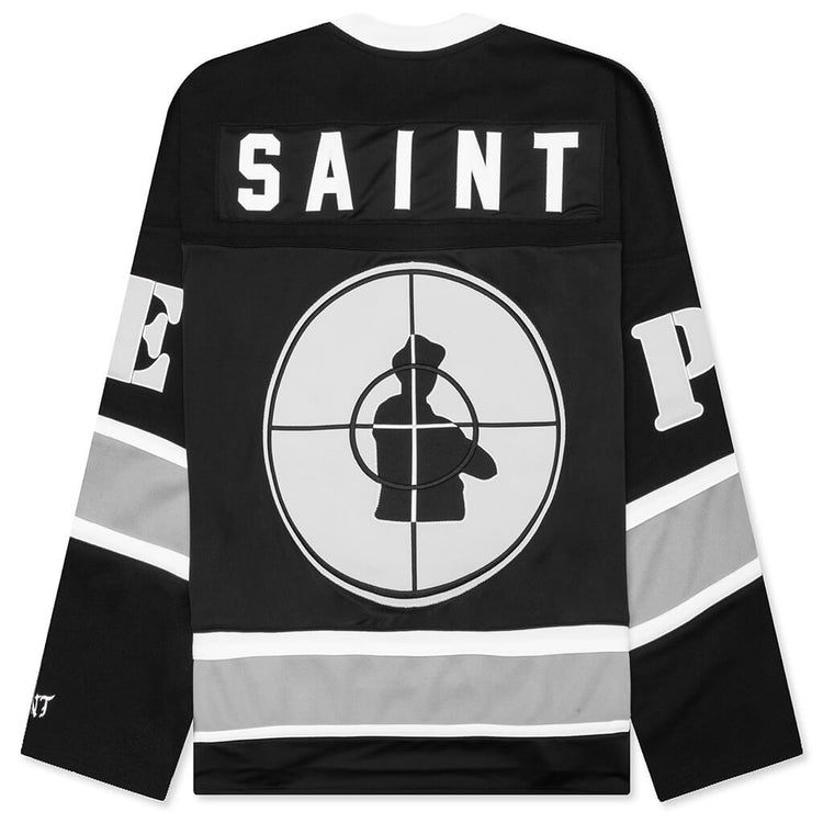 Saint Michael x Public Enemy Saint Enemy Game Shirt - Black – Feature
