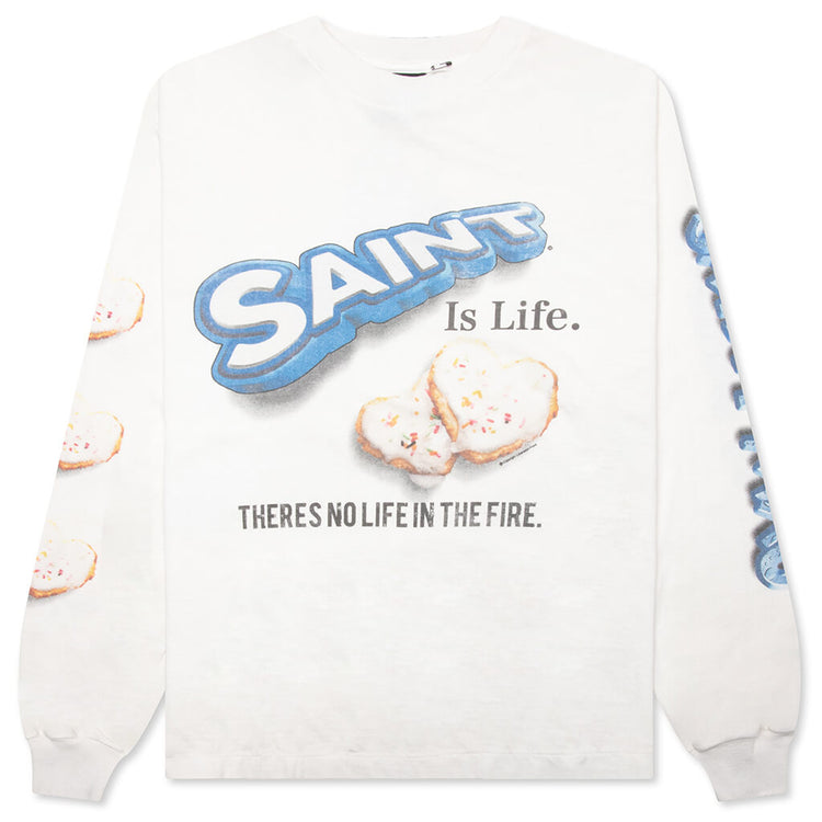 Saint Michael x Shermer Academy Heart Cookie L/S Tee - White – Feature