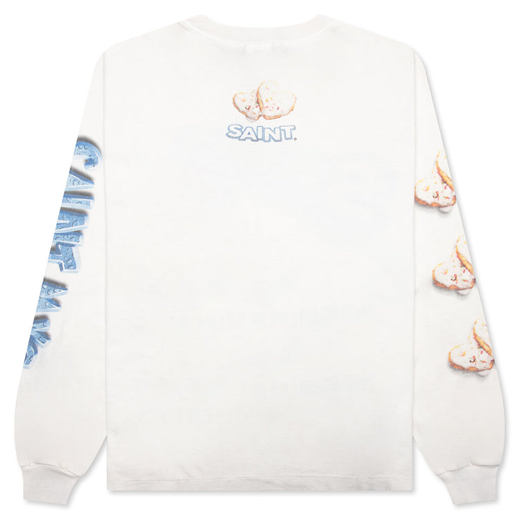Saint Michael x Shermer Academy Heart Cookie L/S Tee - White – Feature