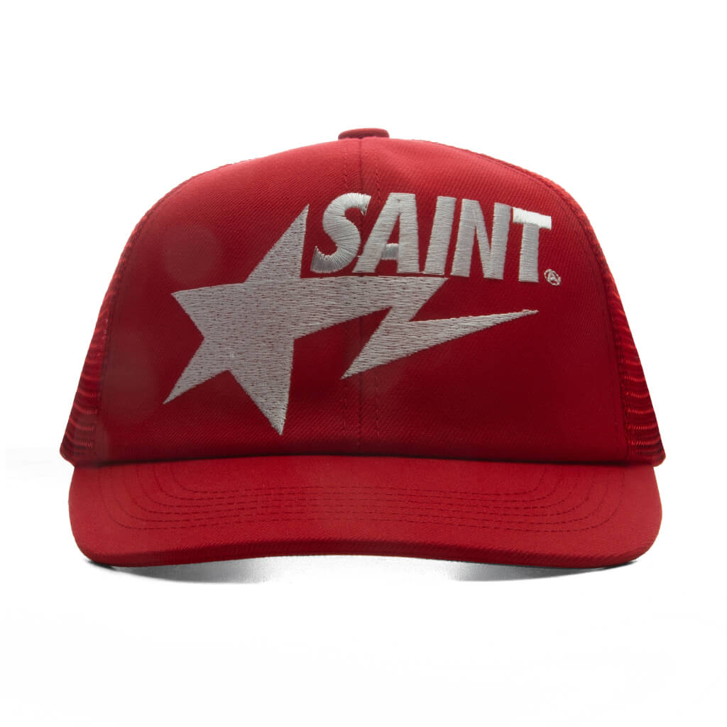 Saint M6 x Bape Mesh Cap - Red – Feature