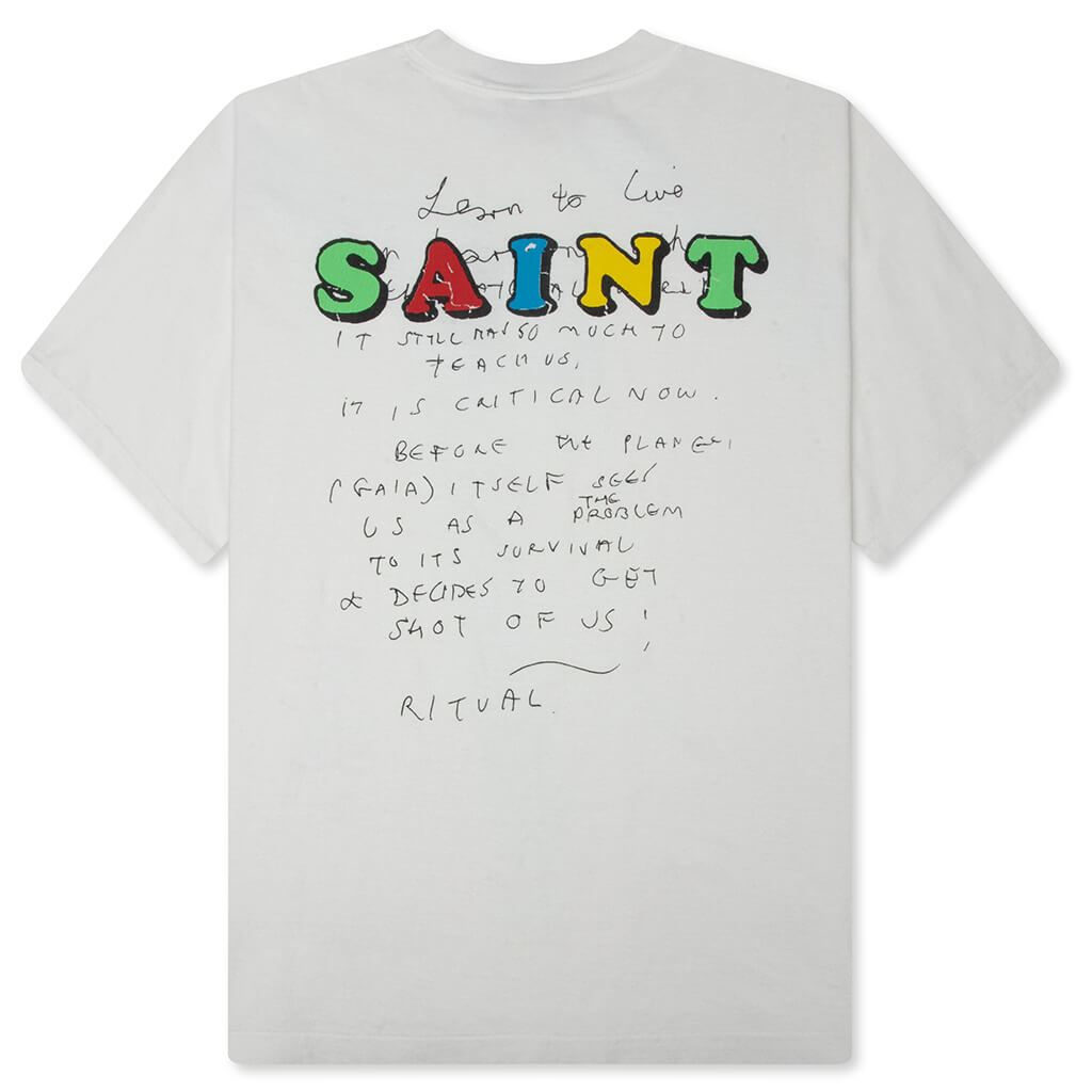 Saint M6 x Jamie Reid E S/S T-Shirt - White – Feature