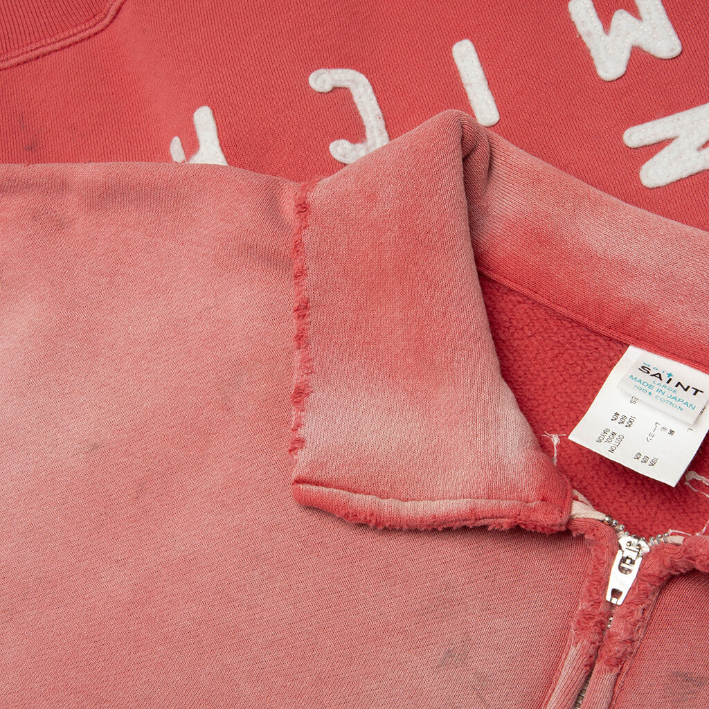 Saint S/S Half Zip Sweat Polo - Red – Feature