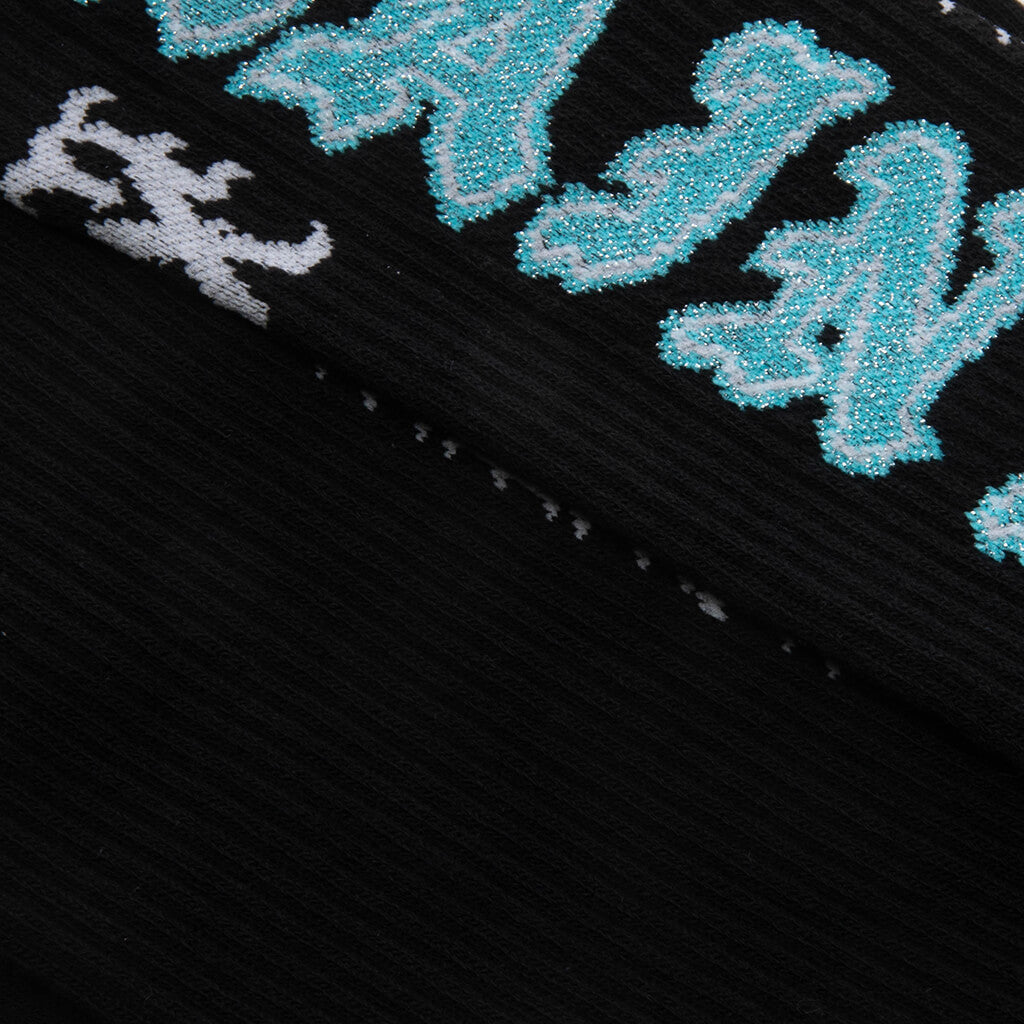 Saint Socks - Black/Blue – Feature