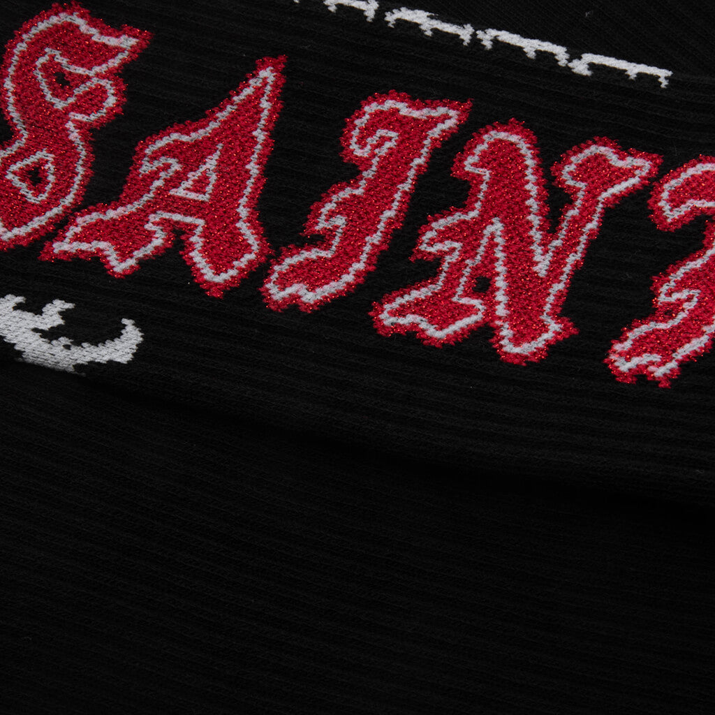Saint Socks - Black/Red – Feature