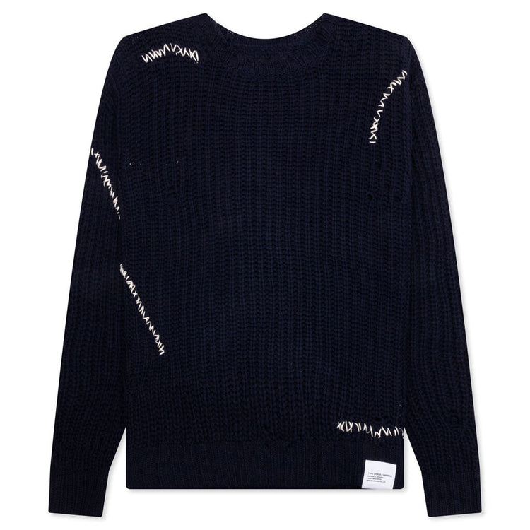 Savage Crewneck Sweater - Navy – Feature