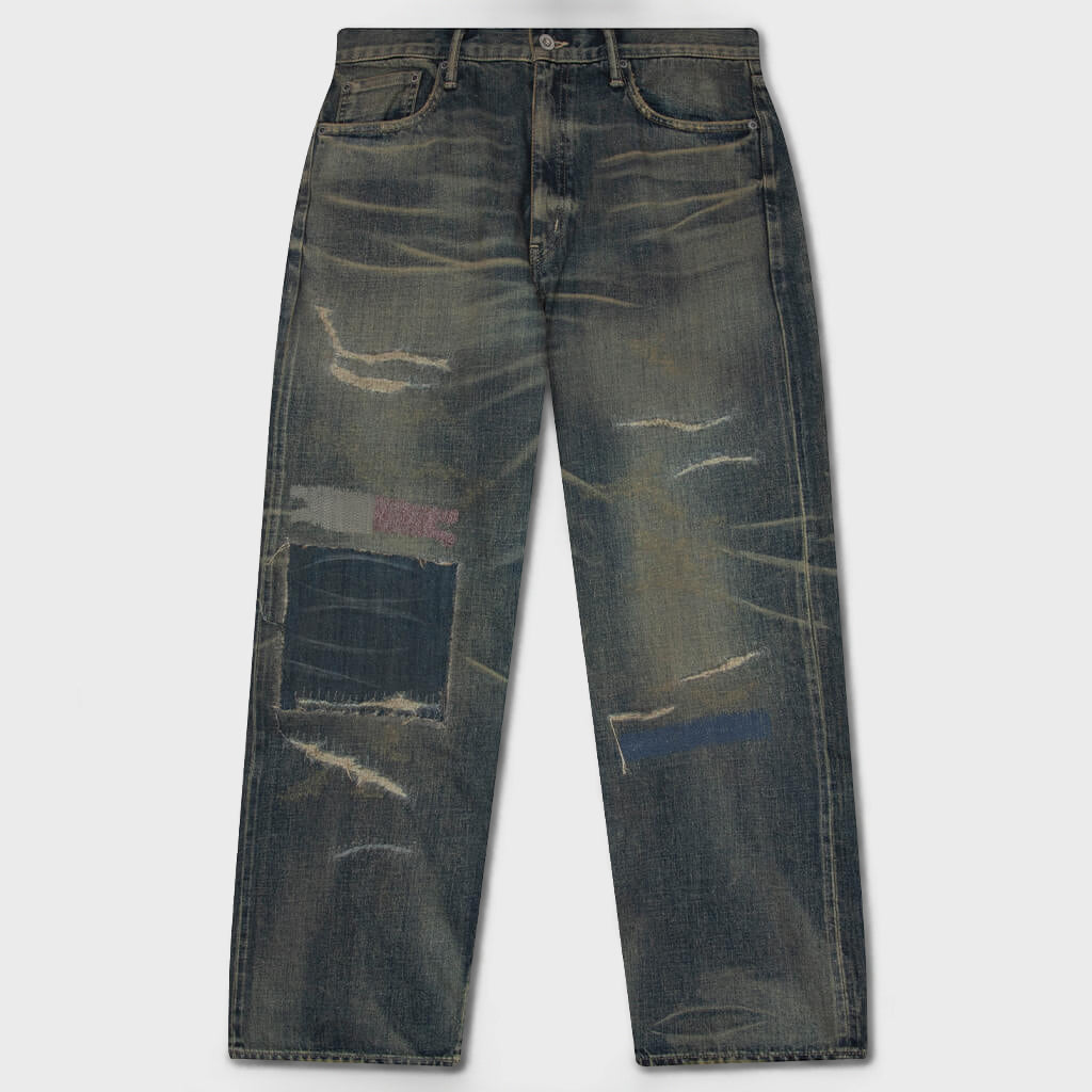 Savage Denim DP Wide Pants - Indigo