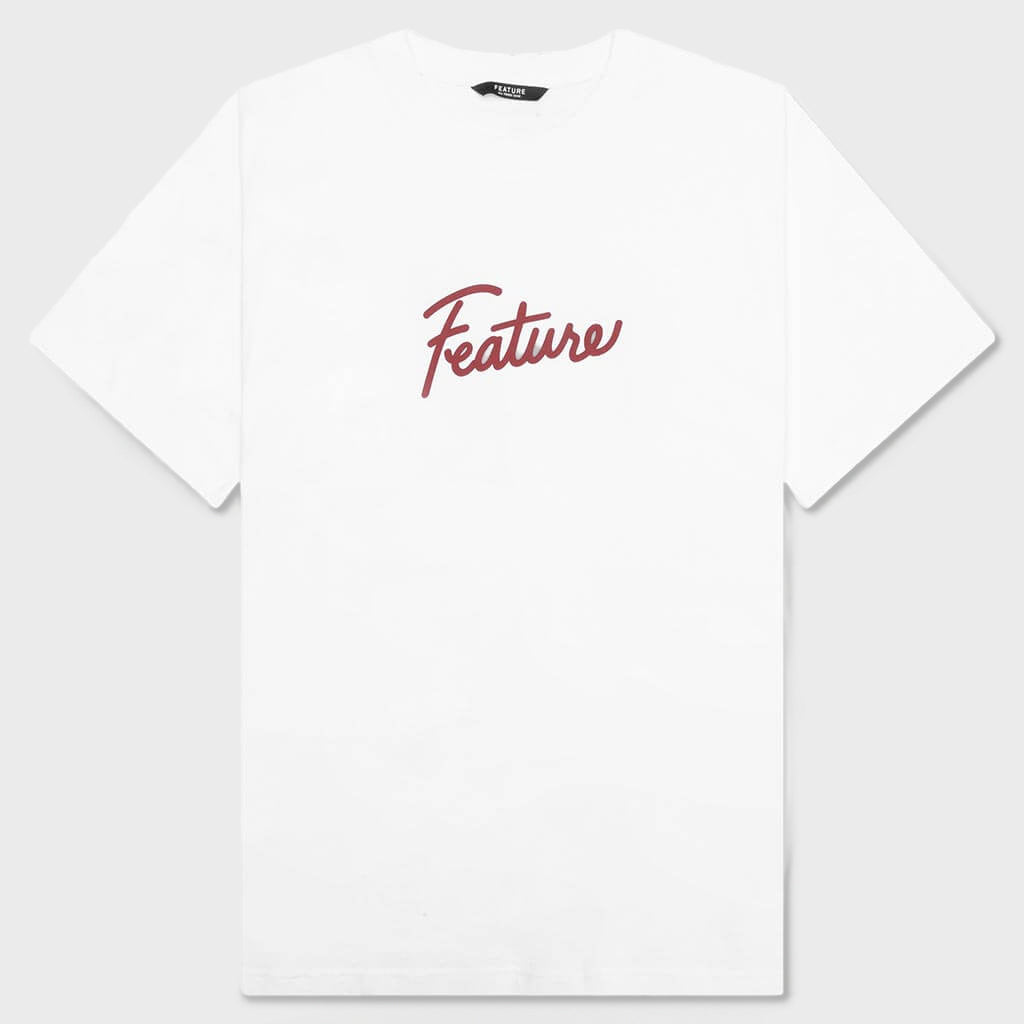 Script Tee - Optic White