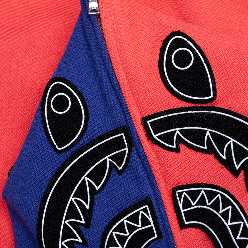 しゃーくぱーかー？ Shark Full Zip Hoodie Japan - Red – Feature